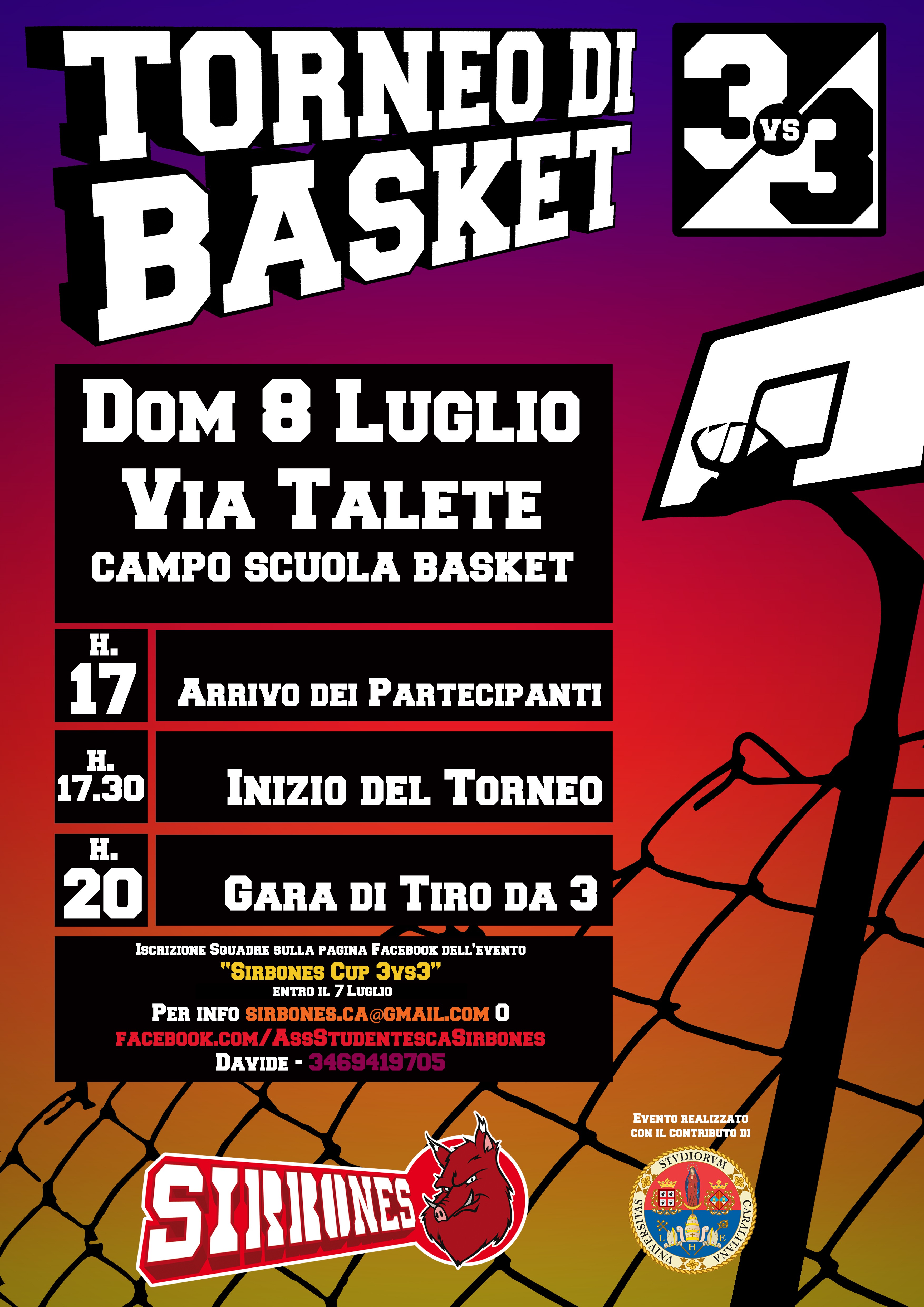 locandina torneo di basket